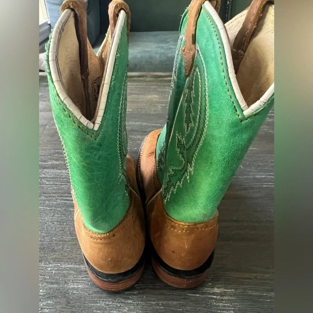 PORTO REBELDE youth western boots sz 3 US